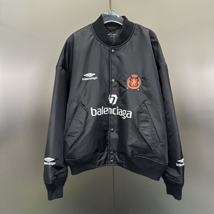 Balenciaga Varsity Jacket Windbreaker Black