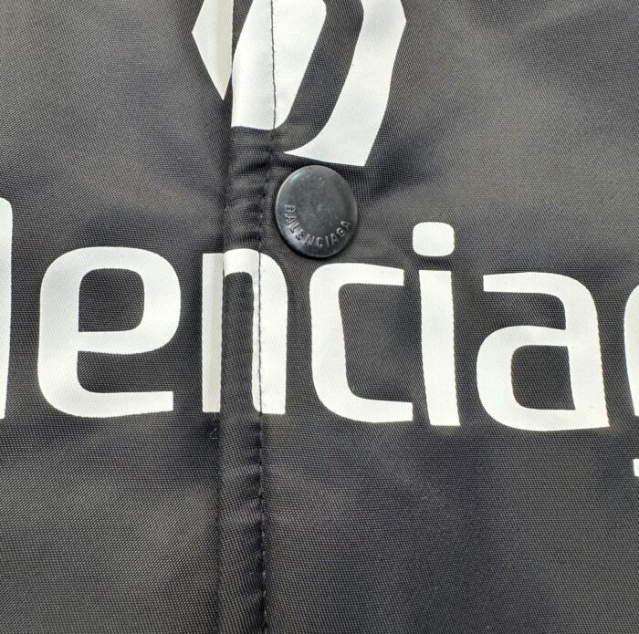 Balenciaga Varsity Jacket Windbreaker Black