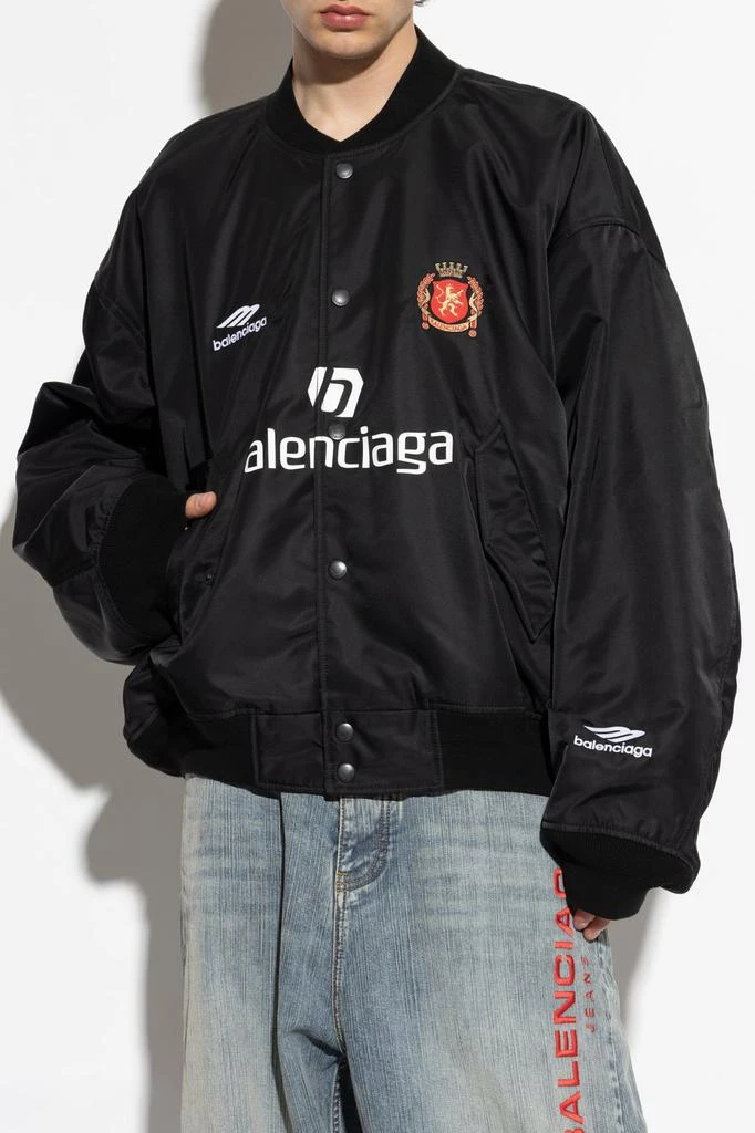 Balenciaga Varsity Jacket Windbreaker Black