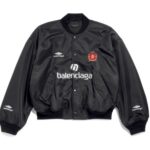 Balenciaga Varsity Jacket Windbreaker Black