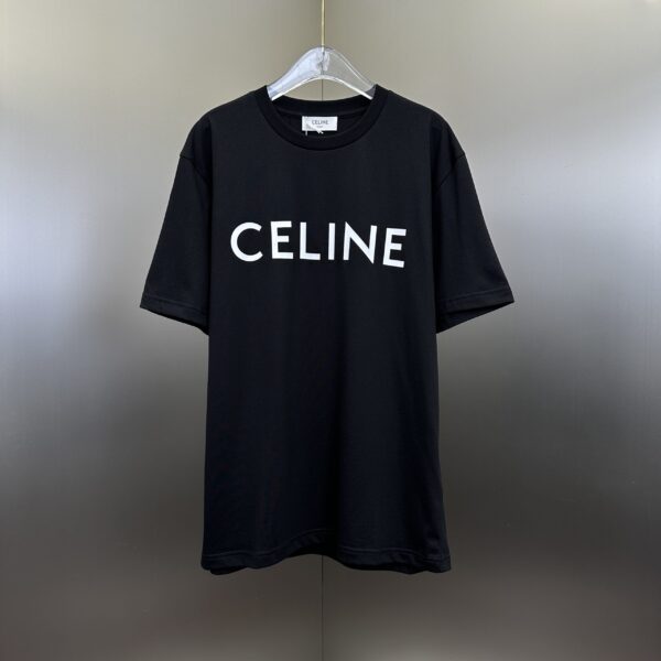 Celine Cotton T-shirt BlackWhite 2 Celine Cotton T-shirt 'Black/White'