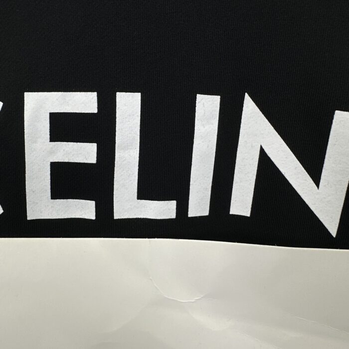Celine Loose Hoodie Fleece 'Black/Grey'