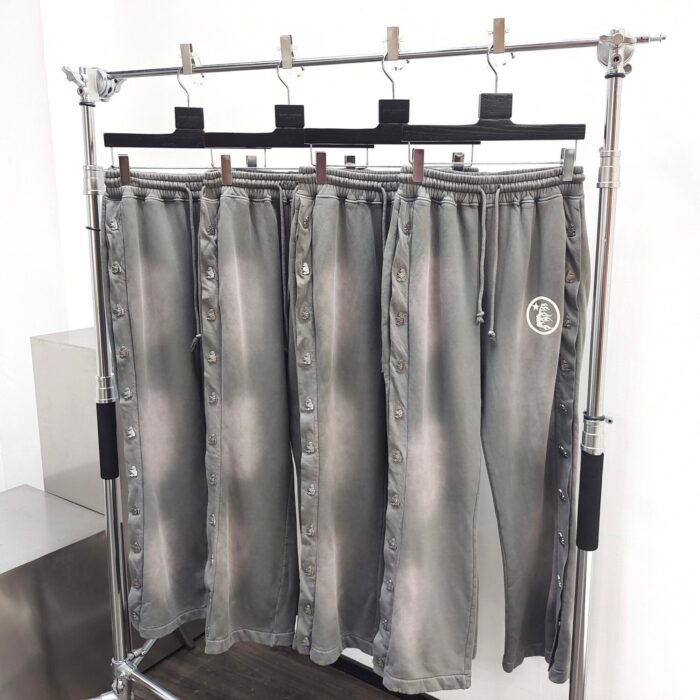 Hellstar Grey Mirror Faced Sweatpants
