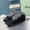 Lanvin Curb Black Velvet Sneaker
