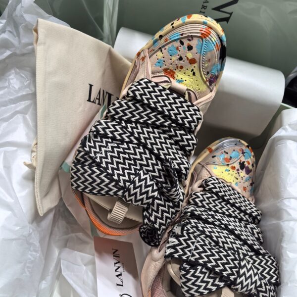 Lanvin Curb Graffiti Rosa Sneaker 6 Lanvin Curb Graffiti Rosa Sneaker