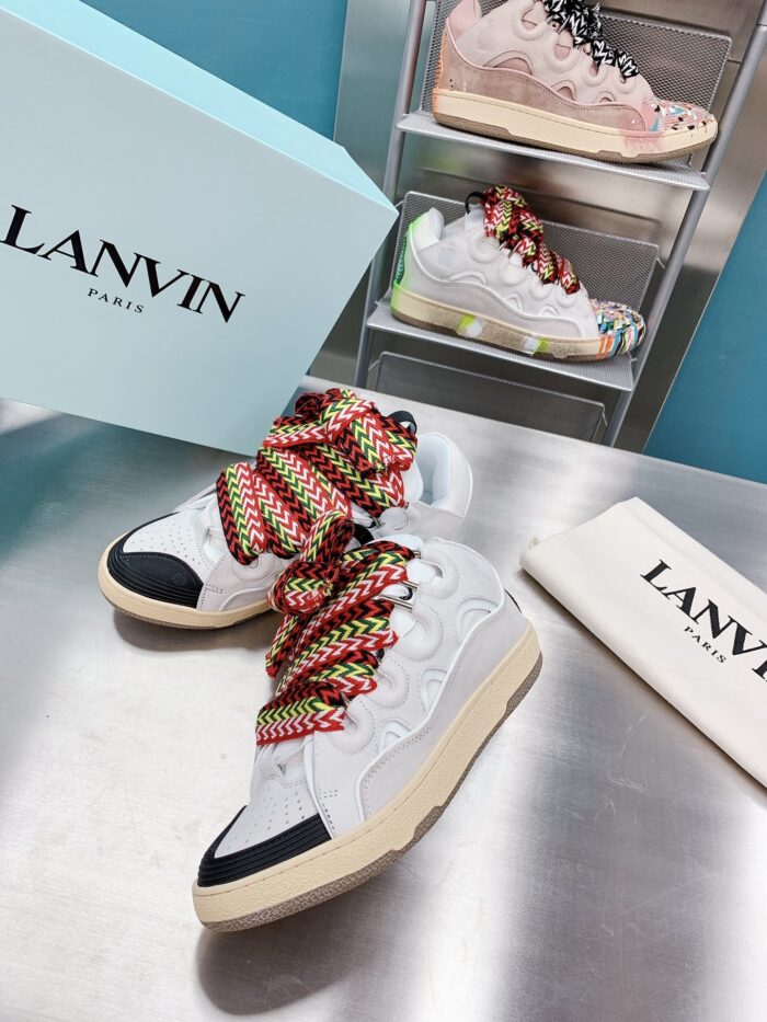 Lanvin Curb White Leather Sneaker