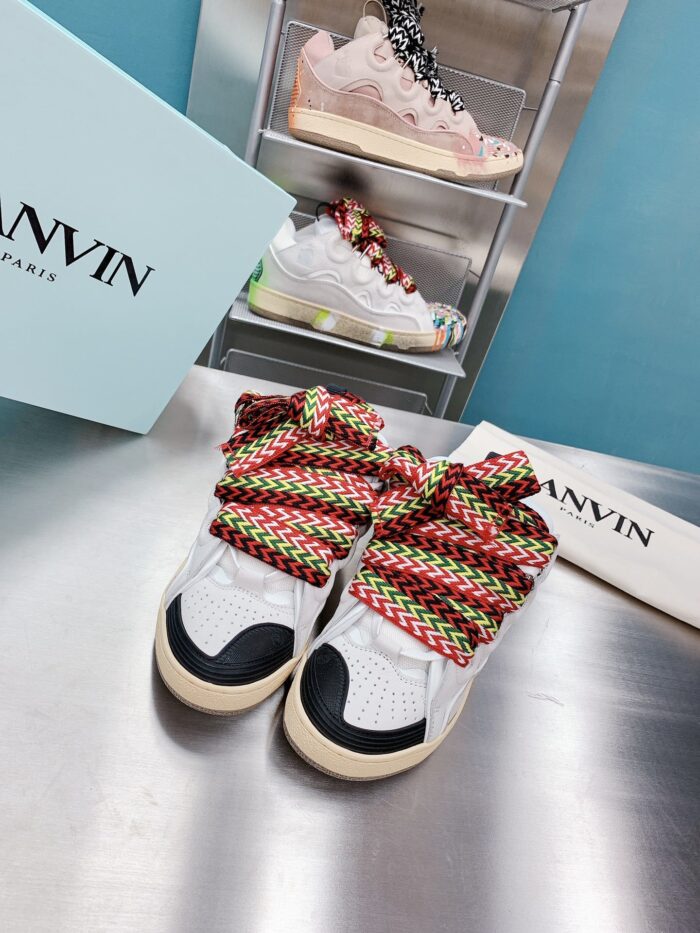 Lanvin Curb White Leather Sneaker