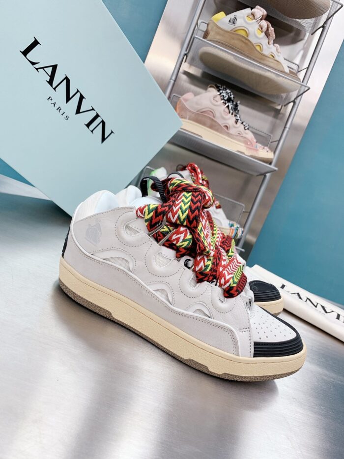 Lanvin Curb White Leather Sneaker