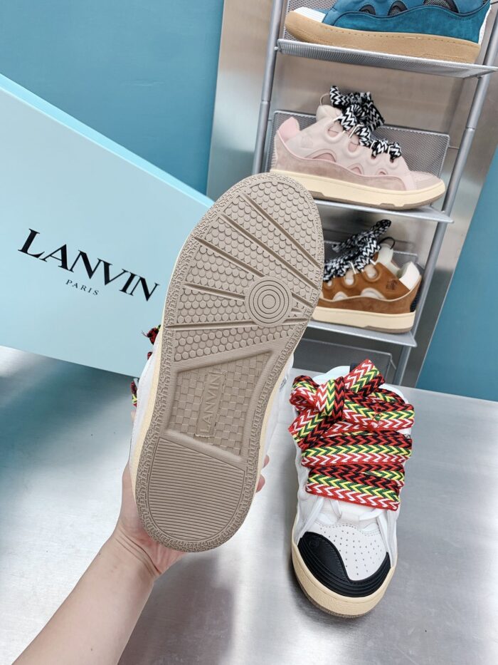 Lanvin Curb White Leather Sneaker