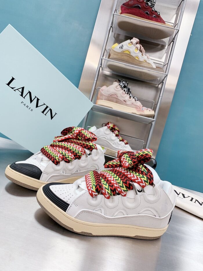 Lanvin Curb White Leather Sneaker