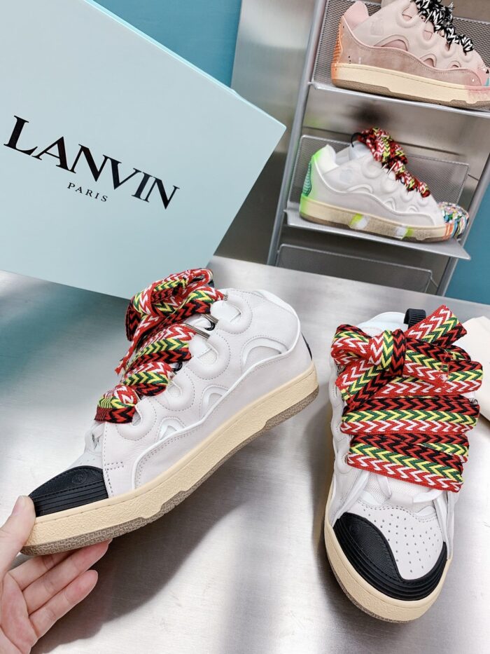 Lanvin Curb White Leather Sneaker