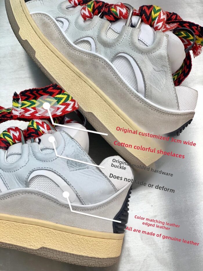 Lanvin Curb White Leather Sneaker