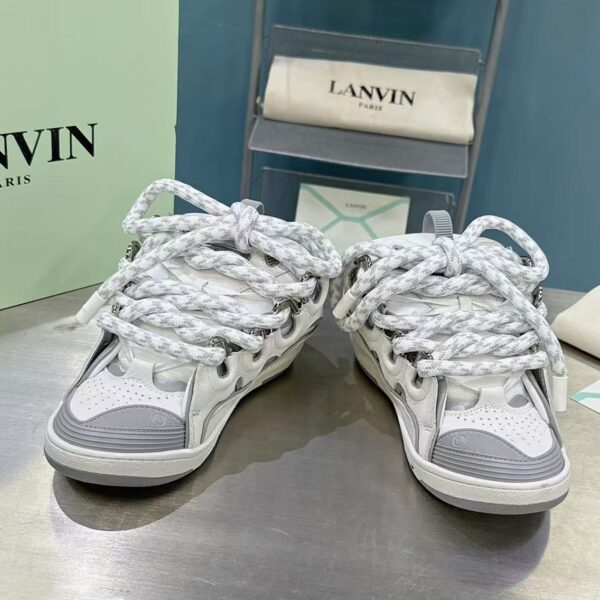 Lanvin Curb White & Gray Sneaker destacada Lanvin Curb White & Gray Sneaker