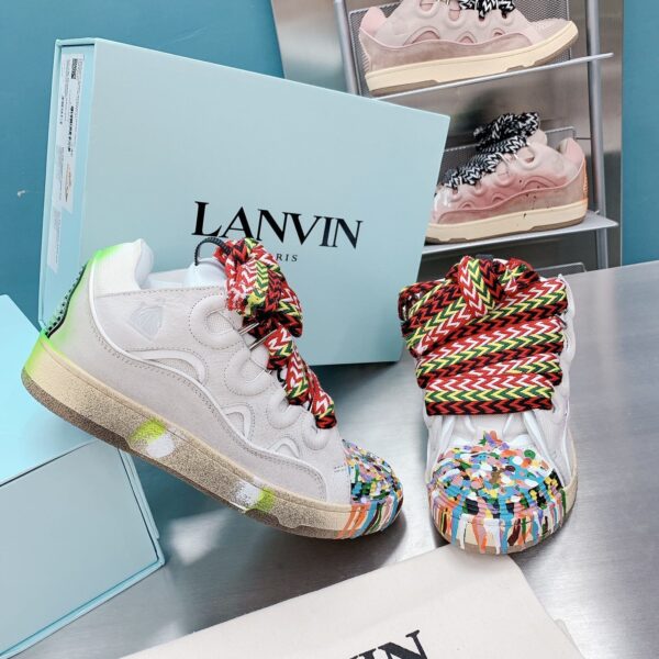 Lanvin Graffiti White Curb Sneaker 4 Lanvin Graffiti White Curb Sneaker
