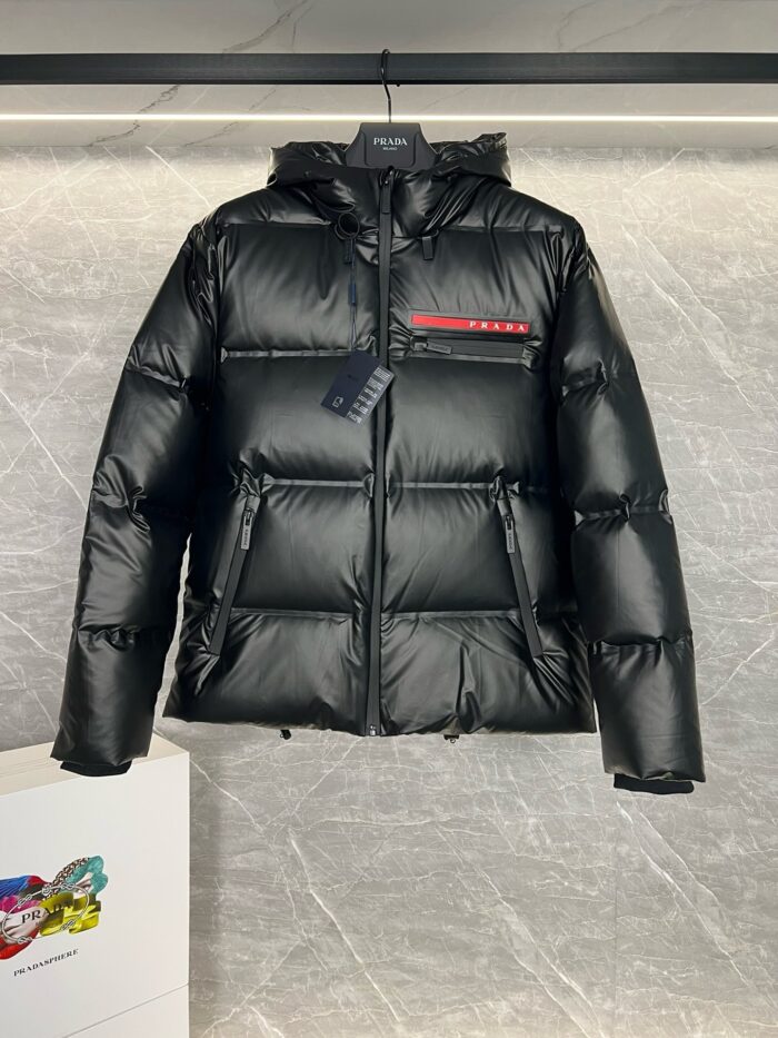 Prada Light Re-Nylon Hooded Puffer Jacket