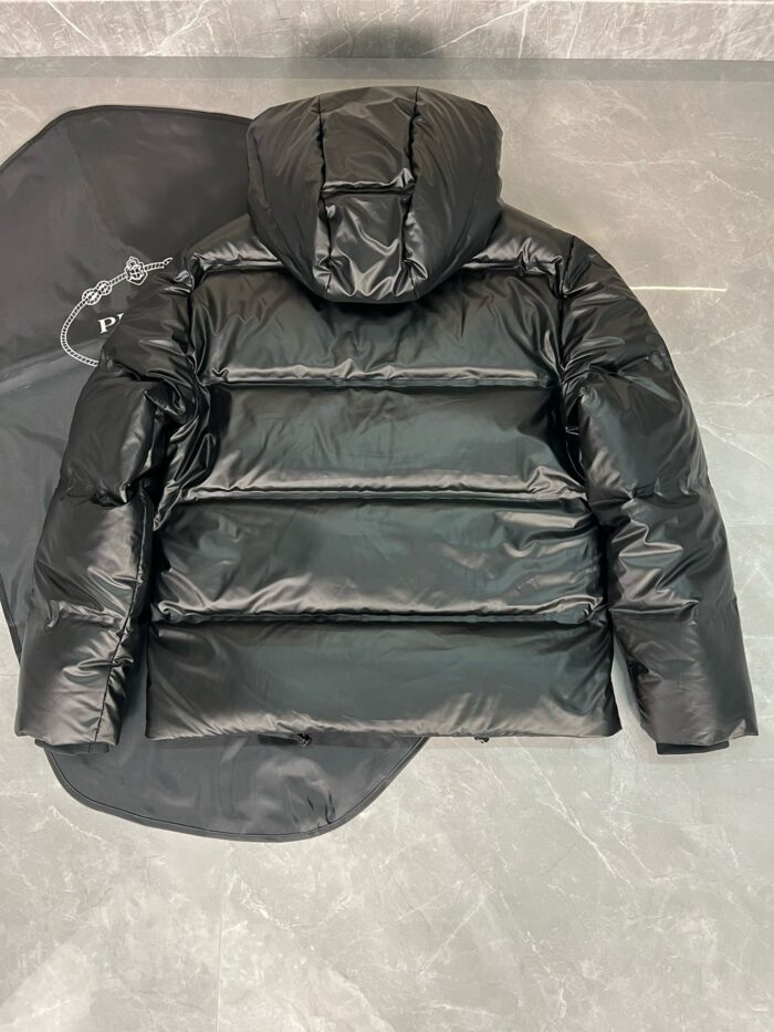 Prada Light Re-Nylon Hooded Puffer Jacket