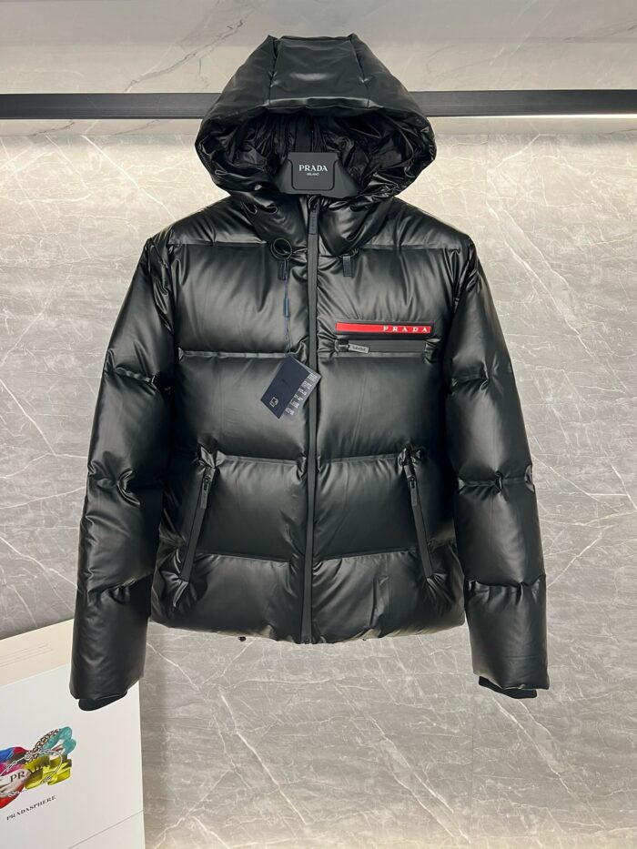Prada Light Re-Nylon Hooded Puffer Jacket