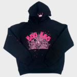 SP5DER Hoodie Angel Number Black