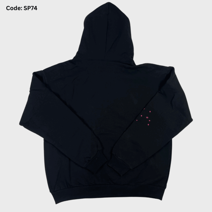 SP5DER Hoodie Angel Number Black