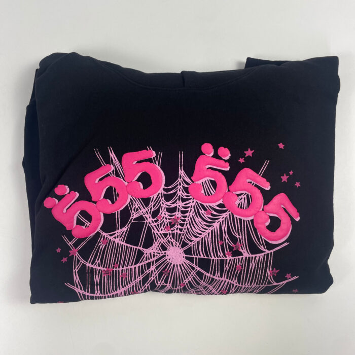 SP5DER Hoodie Angel Number Black