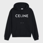 Celine Loose Hoodie Fleece 'Black/Grey'