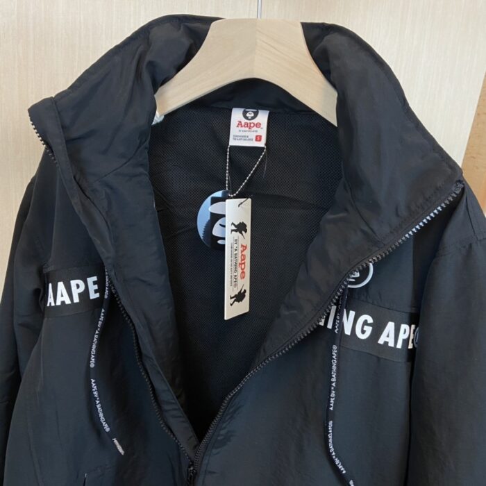 Aape Bape Windbreaker Jacket AAPE Moonface Badge