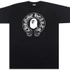 BAPE x Chrome Hearts T-shirt 'Black'