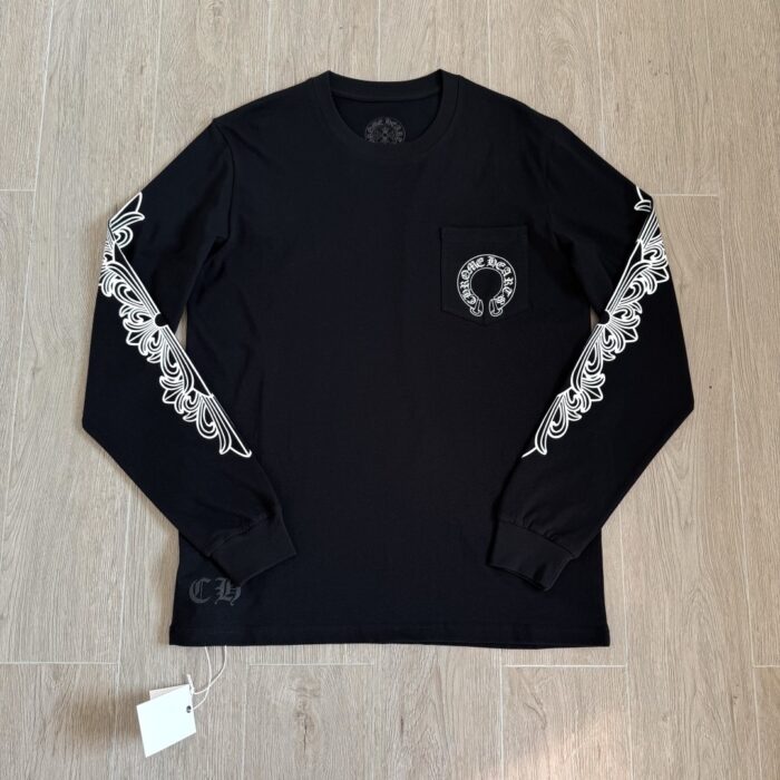 Chrome Hearts Horseshoe Motif L/S Pocket T-shirt
