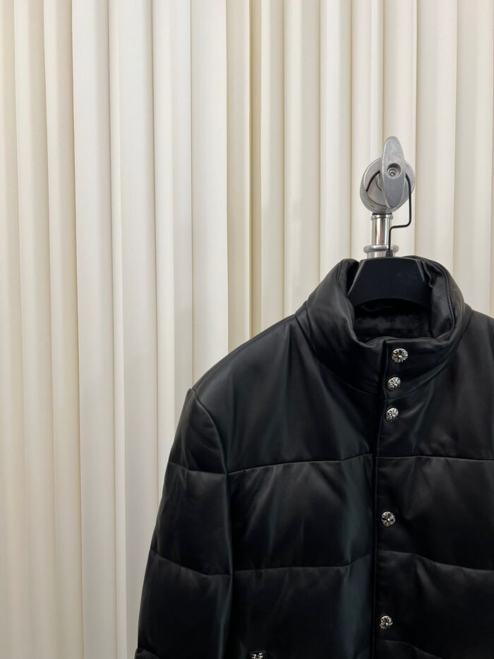 Chrome Hearts Leather Puffer Down Jackets