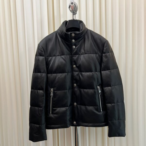 Chrome Hearts Leather Puffer Down Jackets