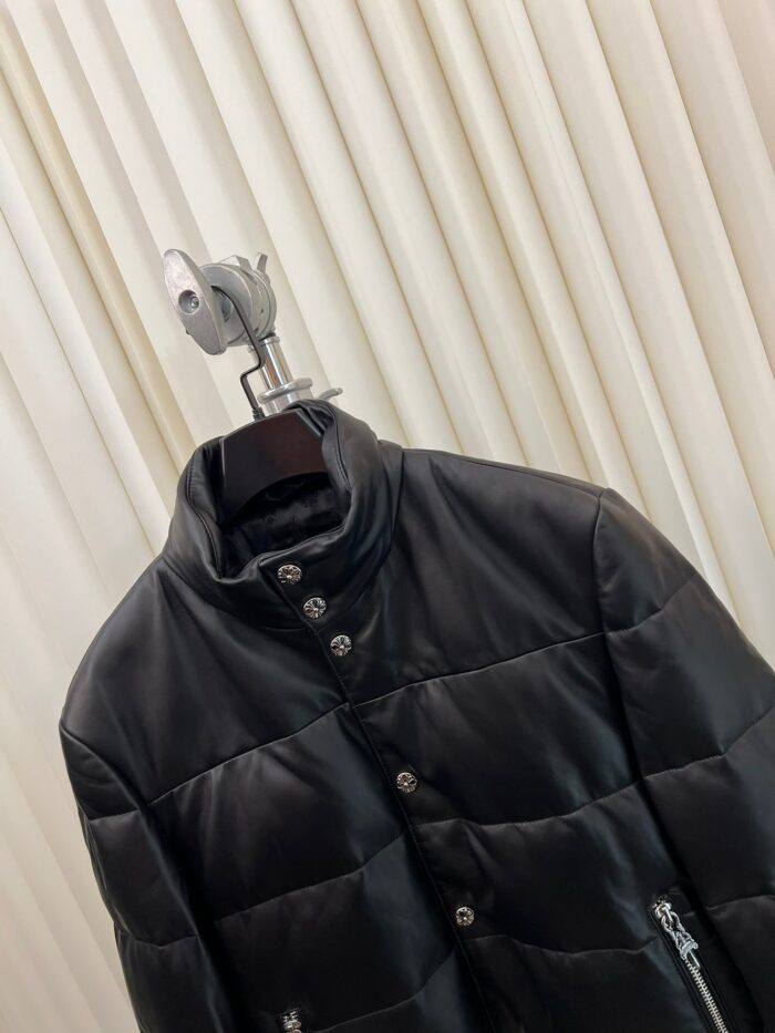 Chrome Hearts Leather Puffer Down Jackets