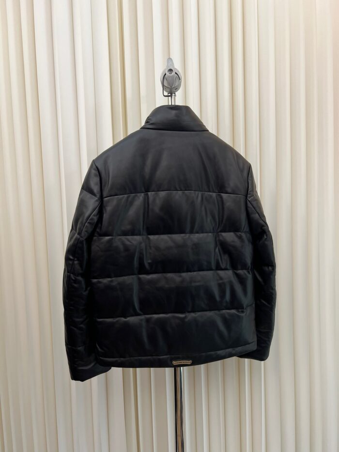 Chrome Hearts Leather Puffer Down Jackets