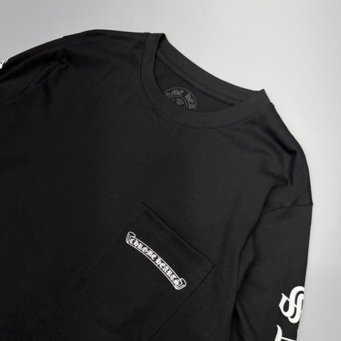Chrome Hearts Scroll Logo L/S Pocket T-shirt