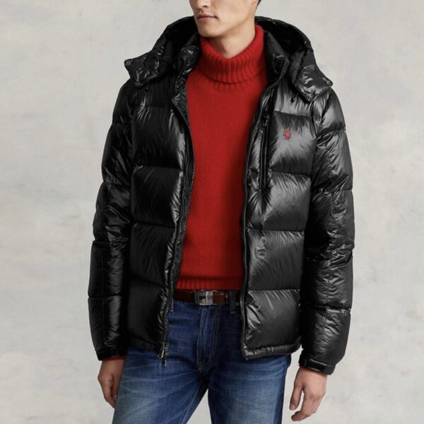 El Cap High Gloss Down Jacket Polo Black Glossy