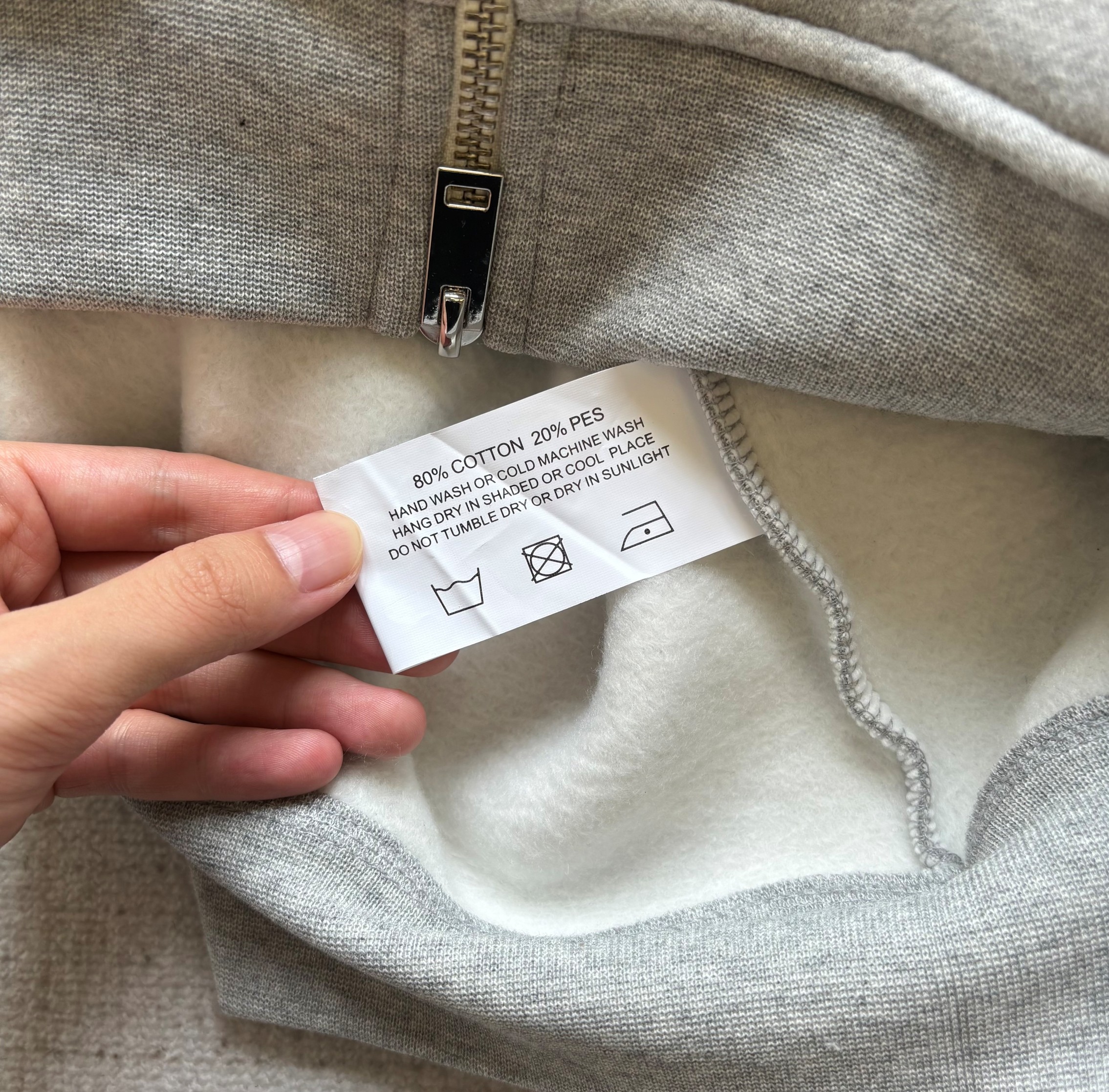 Sweatscollective Cozy Zip up hoodie Gris