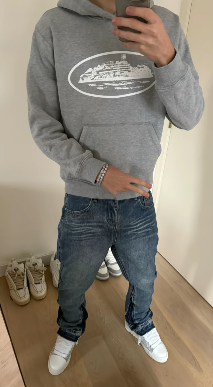 Corteiz Rule the world Hoodie Grey