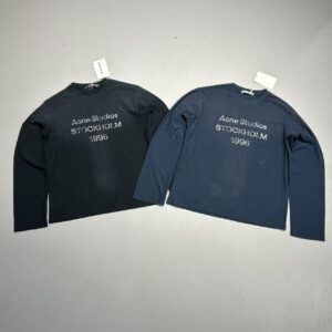 Acne Studios Black Relaxed Fit Logo T-shirt1 Converse Leather x CH Cross Patch