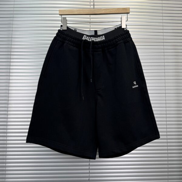 Balenciaga Short Logo Double Waist