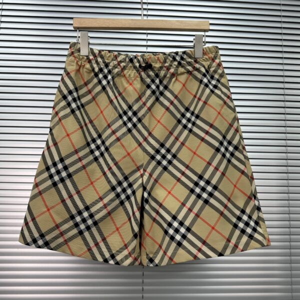 Burberry Check Twill Shorts Beige & blue 1 Burberry Check Twill Shorts 'Beige & blue'