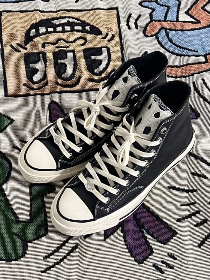 Converse Leather x CH Cross Patch