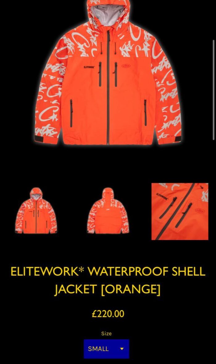 Corteiz Elitework Waterproof Shell Jacket