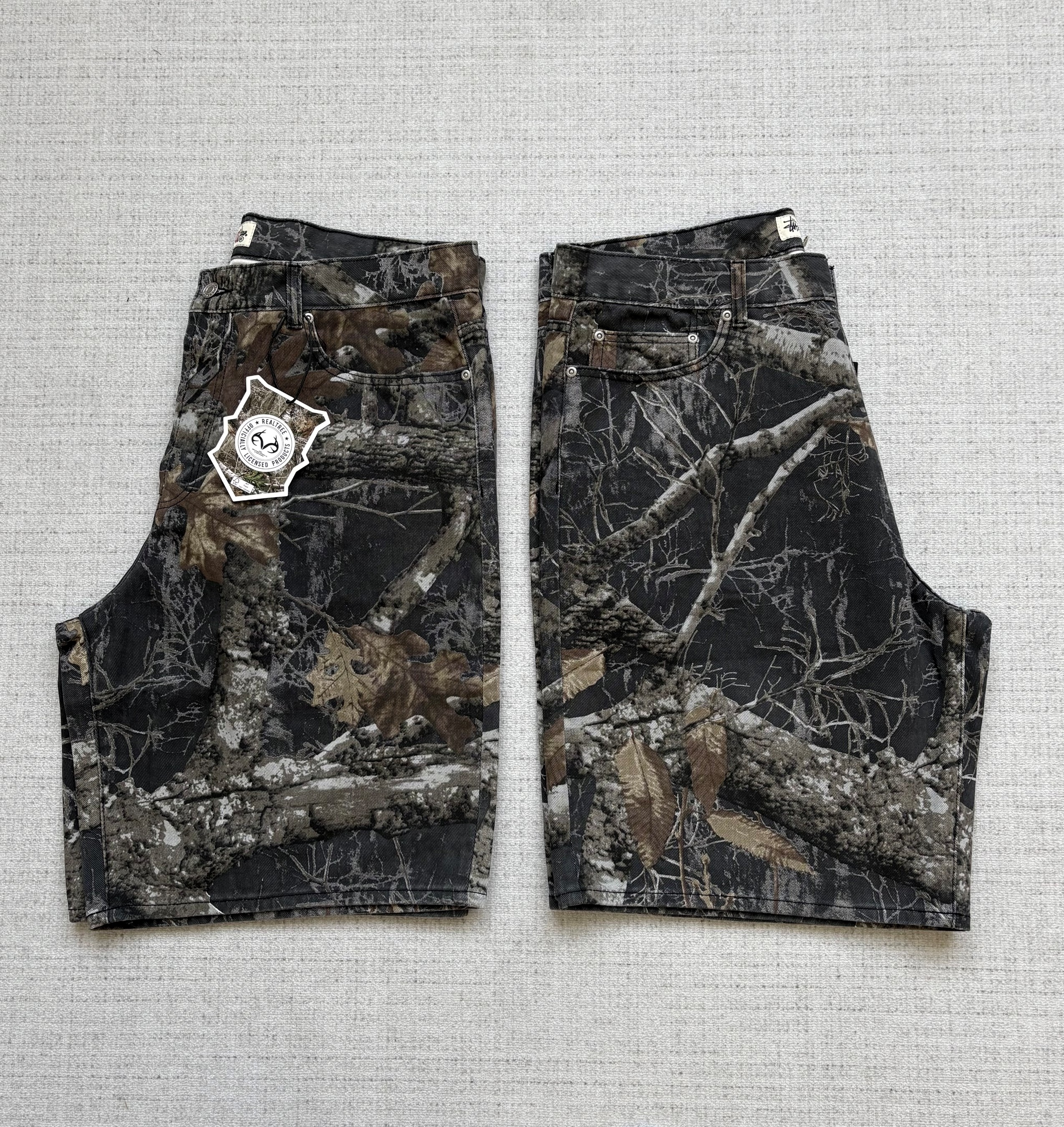 Stussy Denim Shorts Unisex Camouflage