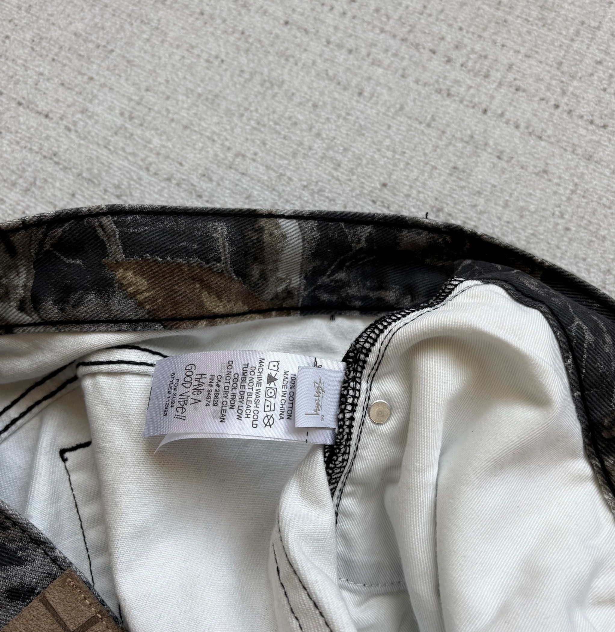 Stussy Denim Shorts Unisex Camouflage