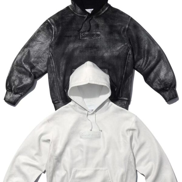 Supreme MM6 Maison Margiela Foil Box Logo Hooded Sweatshirt