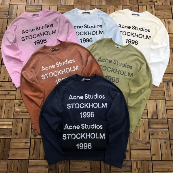 Acne Studios 1996 Stockholm Logo Long Sleeve T-Shirts37 Acne Studios 1996 Stockholm Logo Long Sleeve T-Shirts