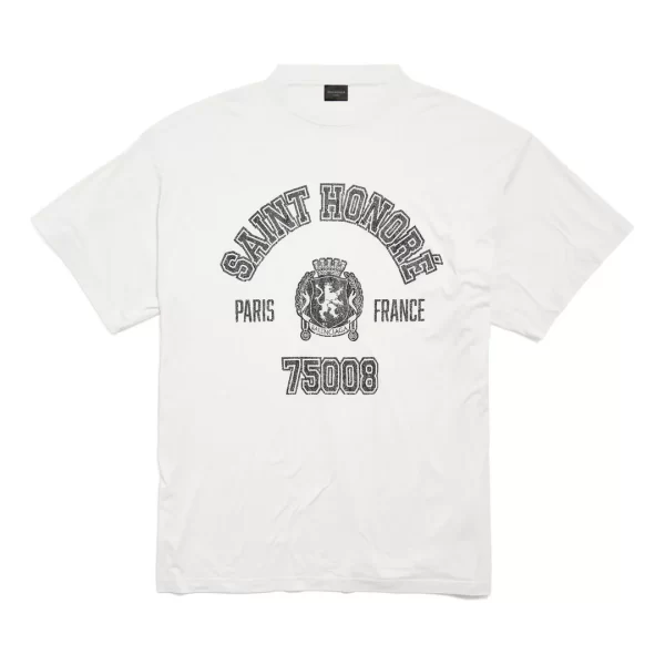 Balenciaga Saint-honore T-shirt Oversized White1 Balenciaga Saint-honore T-shirt Oversized 'White'