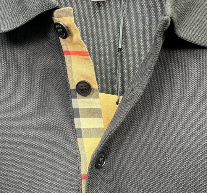 Burberry Monogram Motif Polo Piqué 'Black'