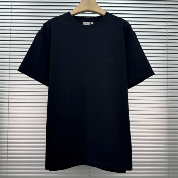 Dior Embroidery Logo T-shirt Black-Pink-Green1 Dior Embroidery Logo T-shirt 'Black/Pink/Green'