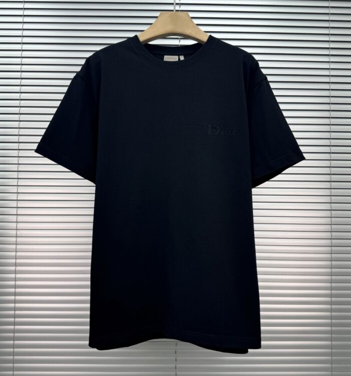 Dior Embroidery Logo T-shirt 'Black/Pink/Green'