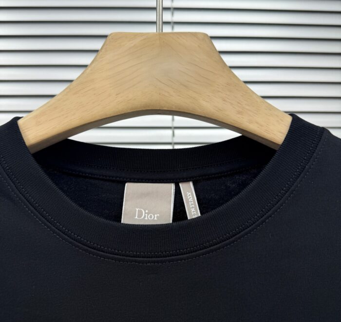 Dior Embroidery Logo T-shirt 'Black/Pink/Green'